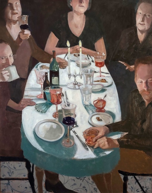 James Stewart, Table 23  30&quot; x 24&quot;  Oil On Canvas