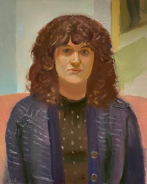 Portrait Of Abby Synnesvedt  30&quot; x 24&quot;  Oil On Linen