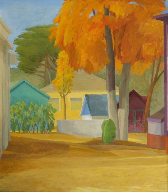 Alley's End - Fall  32&quot; x 28&quot;  Oil On Canvas