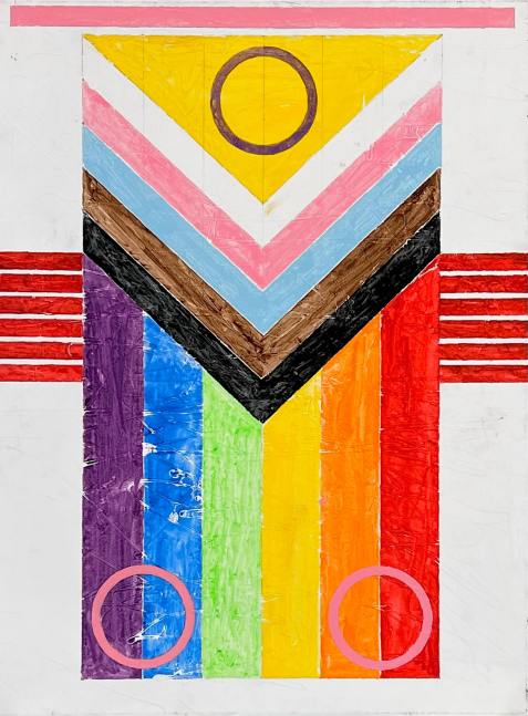 The LGBTQ1A+ American Flag, 2023

Acrylic on canvas

40 x 30 inches

Purchase