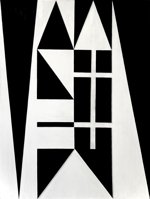 Ron Burkhardt, Manhattan Noir (NYC Letterscape), 2019, Acrylic painting on Canvas, 40 x 30 inches, contemporary art for sale