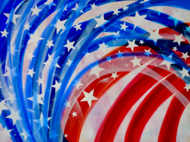 Stars and Stripes Forever (Swirl), 2023

Mixed Media on Canvas

40 x 30 inches

Purchase