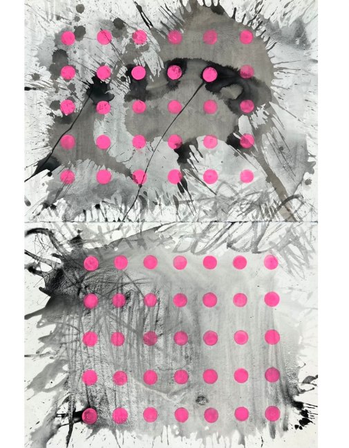 White &amp;amp; Black Graphic (Pink Panther), 2023

Watercolor &amp;amp; Acrylic on paper

44 x 30 inches

Purchase
