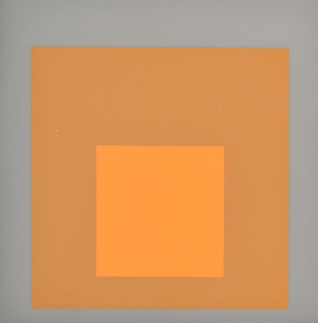 Josef Albers, FGa, 1968, Screenprint on Mohawk Superfine Bristol paper, 13.75 x 11 inches, ed. 66/100, Josef Albers homage to the Square for sale at Manolis Projects Art Gallery, Miami, Fl