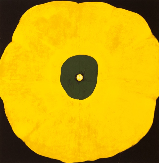 Donald Sultan, Untitled (Poppy Flower) From Visual Poetics, 1998, Serigraph on paper, 22 x 17 inches, edition 171 of 395, Donald Sultan Prints