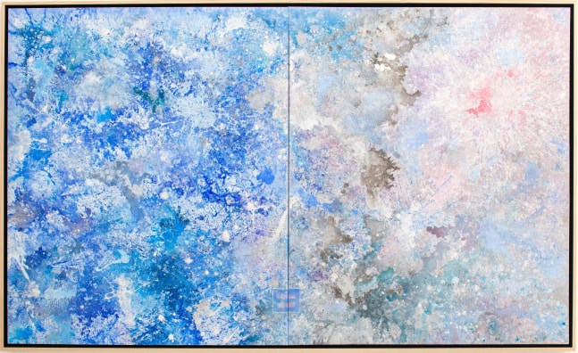 Jill Krutick, Dreamscape Surprise, 2018. 72 x 108 inches, Acrylic on Canvas