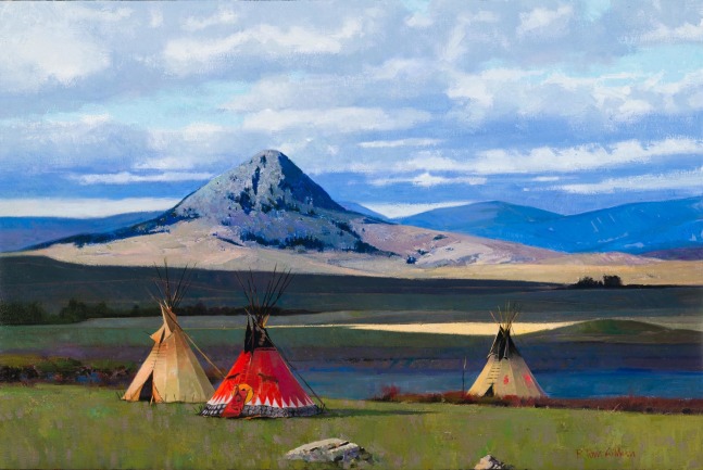 Siksika Camp, 2025
Oil on canvas
24 x 36 inches
SOLD