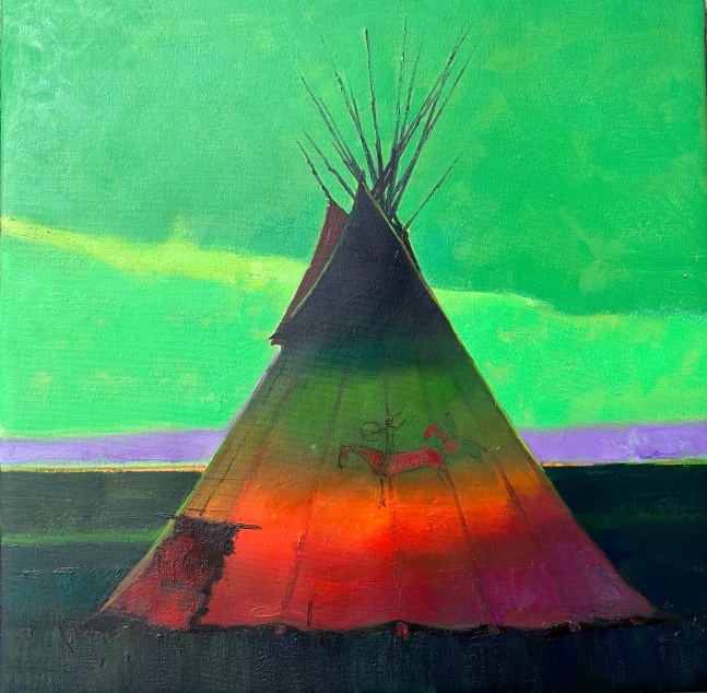 Once There Were Green Skies, 2023
Oil on canvas
20 x 20 inches
AVAILABLE