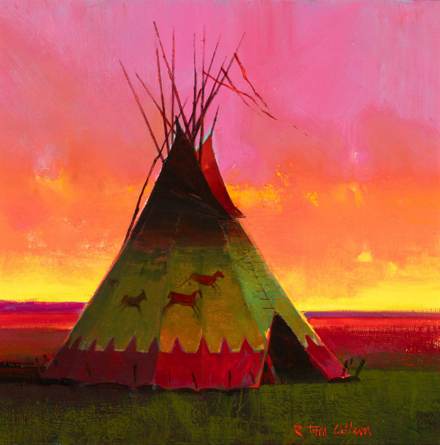 Indian Sunset, 2023
Oil on canvas
12 x 12 inches
SOLD