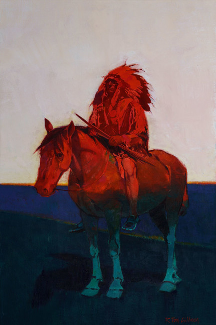 Sun Setting on the Red Man, 2023
Oil on canvas
30 x 24 inches

&amp;nbsp;