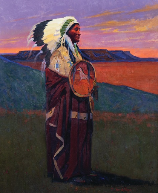 Standing Bear at Paha Sapa
Oil on canvas
36 x 30 inches
SOLD