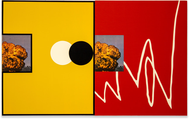 Matthew&amp;nbsp;King
#403
2021
Diptych; acrylic and paper on aluminum
20&amp;nbsp;x 32 in