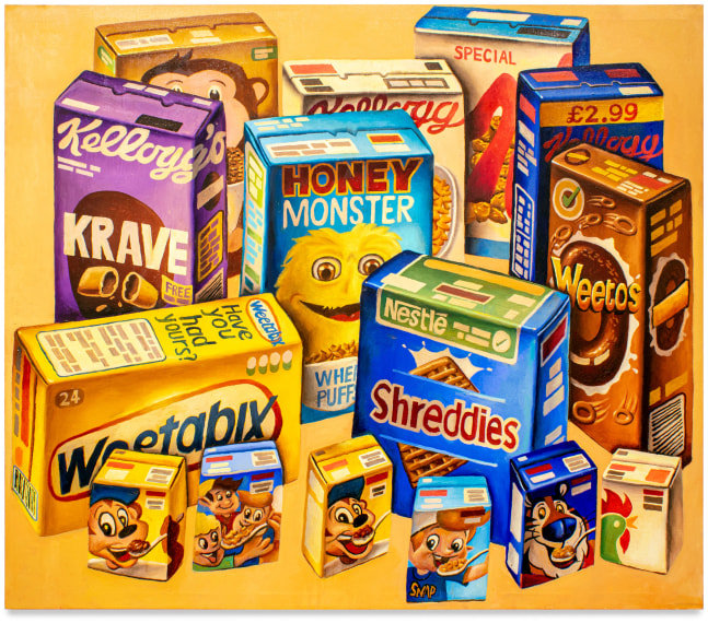Alexander Guy, (Cos we are) LIVING IN A CEREAL WORLD, 2021