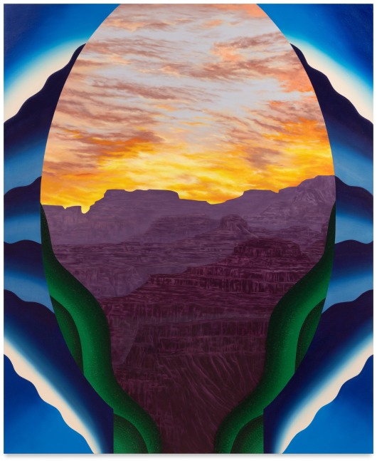Joani Tremblay, Untitled (violet mountains), 2022