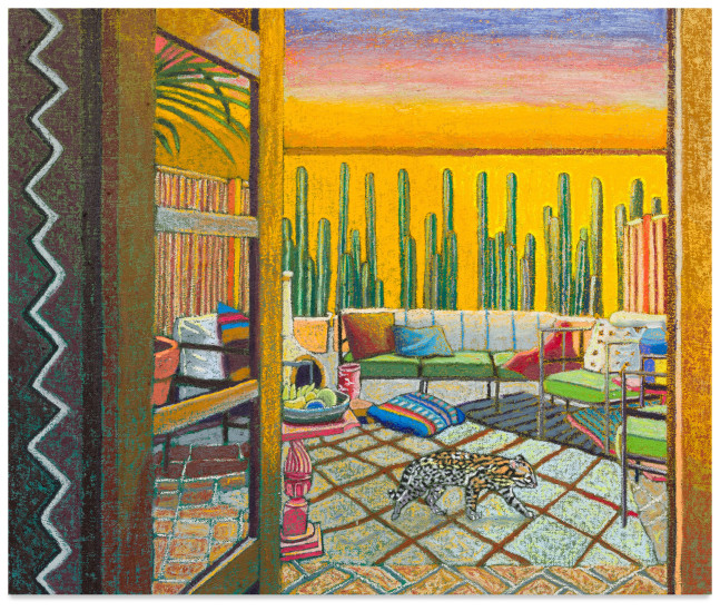 JJ Manford, Sunset at Maison Hidalgo with Ocelot, 2023