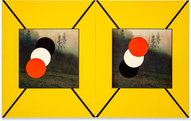 Matthew&amp;nbsp;King
#396
2021
Diptych; acrylic and paper on aluminum
20&amp;nbsp;x 32 in