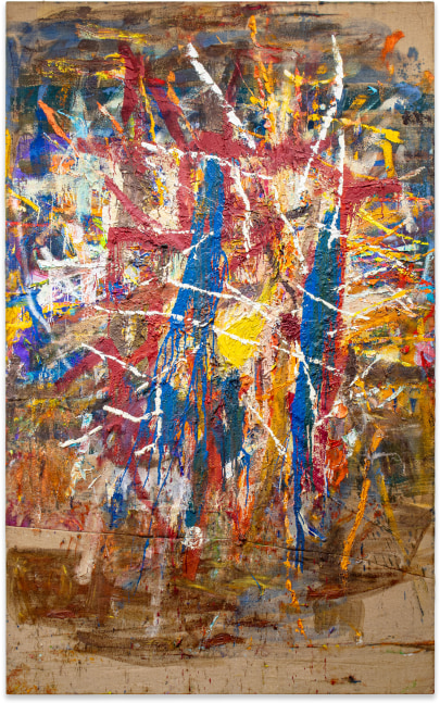 Spencer Lewis
Untitled
2020
Acrylic, oil, enamel, spray paint, and ink on jute
112&amp;nbsp;x 68&amp;nbsp;inches