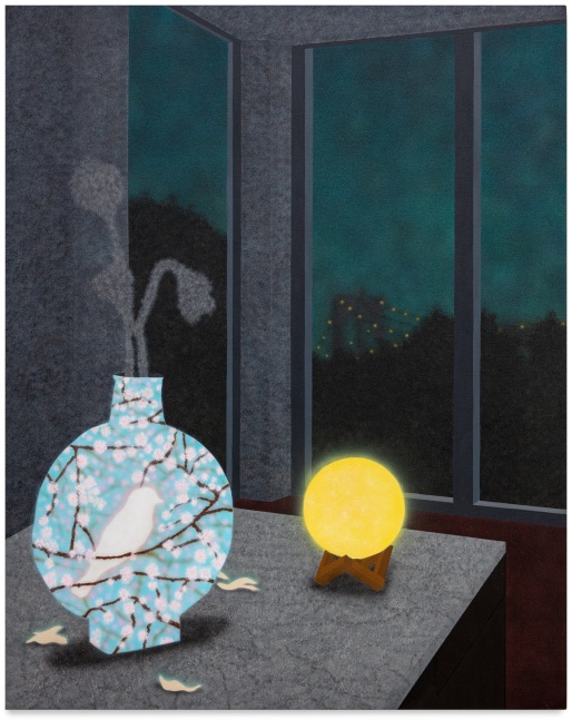 Sung Hwa Kim, Still Life with Jar and Moon Lamp, 2023