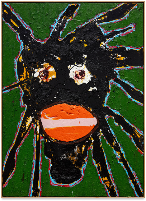 Jack Kabangu, Dark Face Painting: Look Into My Eyes, 2025