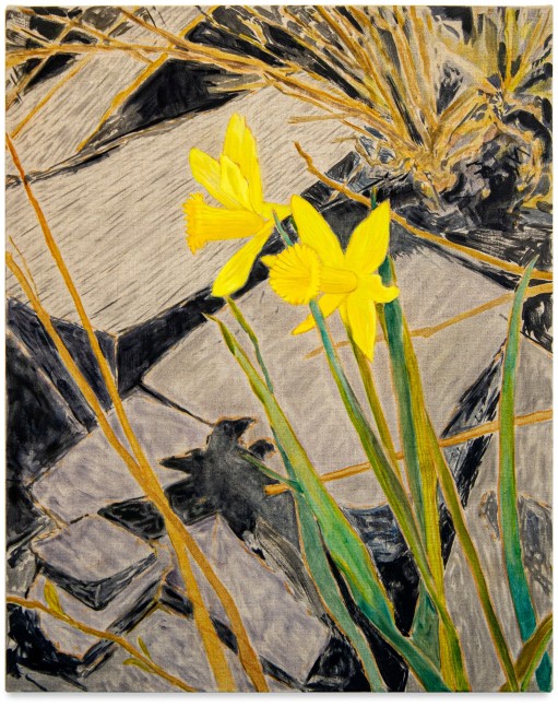 Hayley Barker, Roadside Daffodils, Slate, 2021