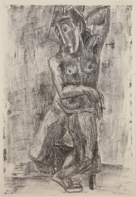 Max Weber,&amp;nbsp;Reverie (Large Figure), 1916 - 1918, lithograph on paper,&amp;nbsp;15 1/2 x 10 3/4 inches

Available