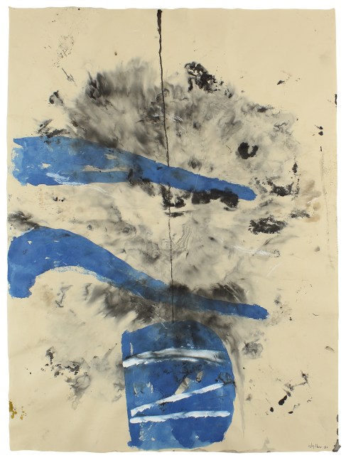 Untitled, 2021, charcoal, gouache and ink on paper, 29 3/4 x 22 inches

Sold