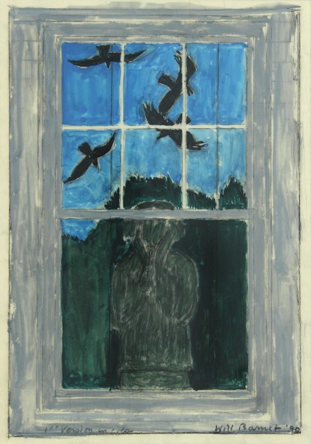 The Dream I, 1990, watercolor and carbon on vellum, 11 &amp;frac14; x 7 &amp;frac12; inches

Available