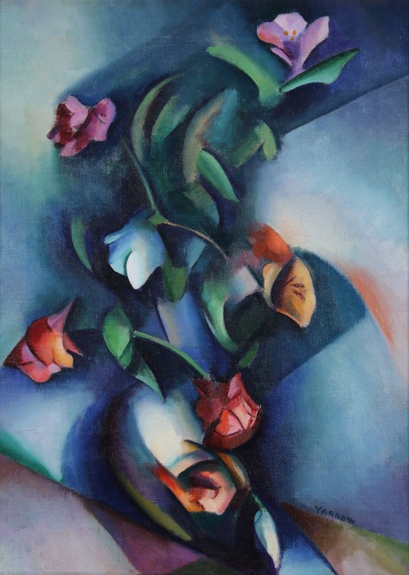 William Yarrow,&amp;nbsp;Synchromist Flowers, c. 1917 - 1920, oil on canvas,&amp;nbsp;24 1/8 x 18 1/4 inches

Available