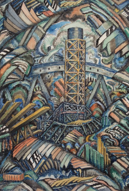 Edward Middleton Manigault,&amp;nbsp;Landscape with Bridge, 1916, watercolor on paper,&amp;nbsp;18 x 12 1/8 inches

Available