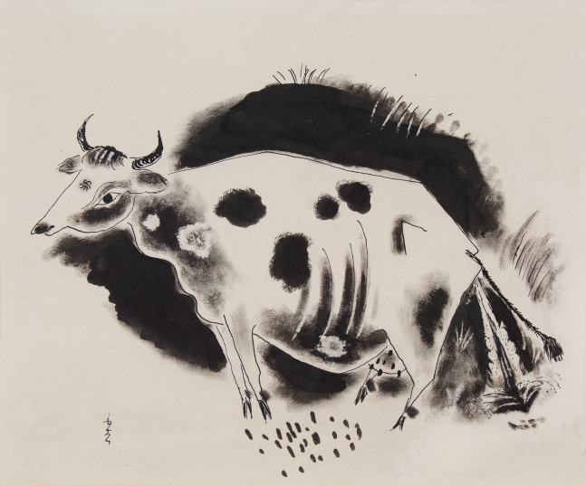 Yasuo Kuniyoshi,&amp;nbsp;Cow, c. 1926,&amp;nbsp;ink on paper,&amp;nbsp;24 x 32 7/8 inches

Available
