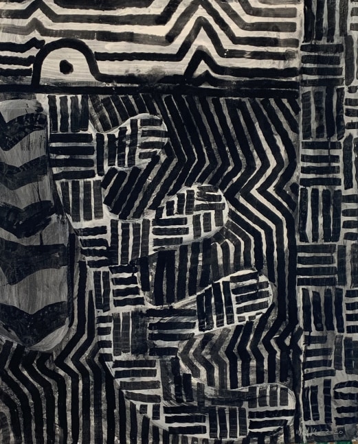 John Walker, March 2020, IV, 2020, charcoal and ink on paper, 51 x 41 inches