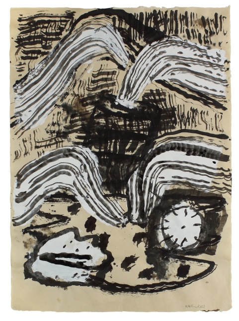 Untitled, 2022, gouache and ink on paper, 29 1/2 x 22 inches