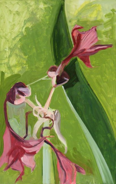 Amaryllis 16, 2006, oil on Masonite, 15 3/4 x 10 inches

Sold