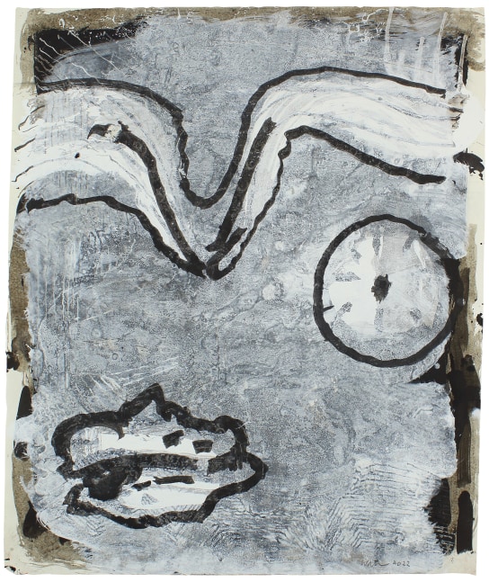 Untitled, 2022, gouache and ink on paper, 26 1/2 x 22 inches