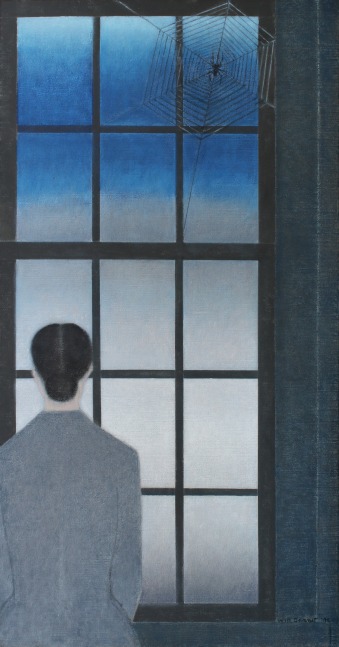 Will Barnet, The Spider as an Artist, 1990, oil on canvas, 42 x 22 inches

Available