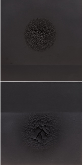 Alwar Balasubramaniam&amp;nbsp;
Untitled | 2020-2021
Indigo, pigments and clay on canvas
In 2 parts 30&amp;quot; x 30&amp;quot; Each | Overall 60&amp;quot; x 30&amp;quot;&amp;nbsp;
TG 4337