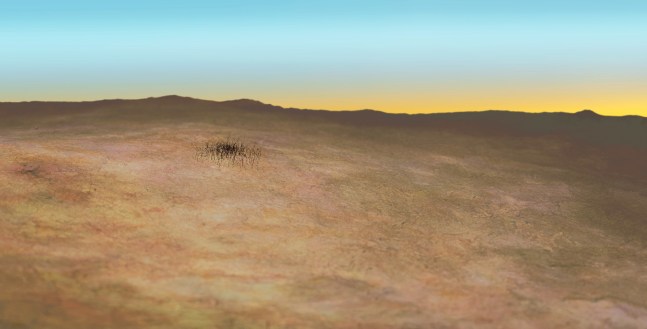 he gazed into the liquid darkness in which desires drowned, from where the body&amp;#39;s delicious pains emerged, 2001

C Print on Aluminum

19 1/2&amp;quot; x 39&amp;quot;