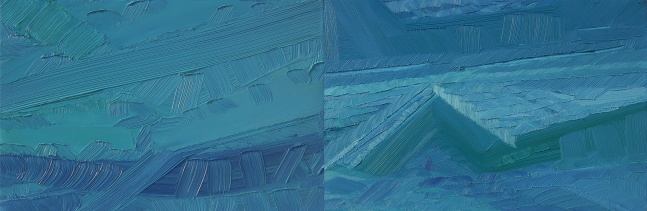 Only here | 2021
Oil on canvas | 8" x 12" (Each of 2)
Overall dimensions: 8" x 24"
TG 4820