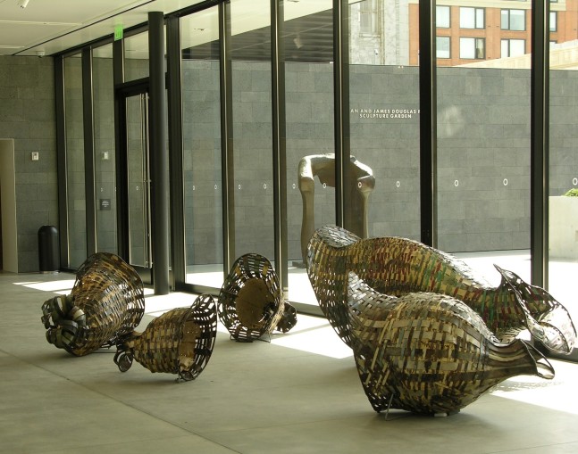 Me, No, Not Me, Buy Me, Eat Me, Wear Me, Have Me, Me, No, Not Me,&amp;nbsp;2006-2007&amp;nbsp;
Mild steel (cut out of old car bodies), metal paste
In 5 parts:&amp;nbsp;
33&amp;Prime; x 41&amp;Prime; x 44&amp;Prime; |&amp;nbsp;27&amp;Prime; x 44&amp;Prime; x 46&amp;Prime; |&amp;nbsp;24&amp;Prime; x 34&amp;Prime; x 33&amp;Prime;
45&amp;Prime; x 80&amp;Prime; x 64&amp;Prime; |&amp;nbsp;28&amp;Prime; x 34&amp;Prime; x 36&amp;Prime;