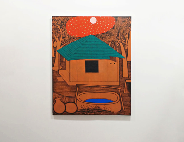 House under the Stars, 2015
Acrylic on canvas
60” x 47 3/4”