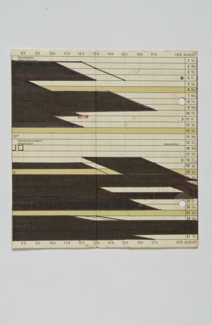 Diary Pages,&amp;nbsp;ca. mid 1970s
Ink on paper
TG 2499