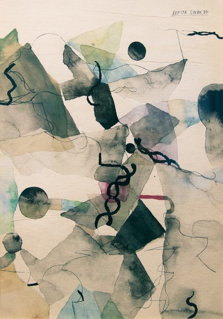 Untitled, 1980
Watercolor and ink on paper
17 1/2” x 13 3/4”
