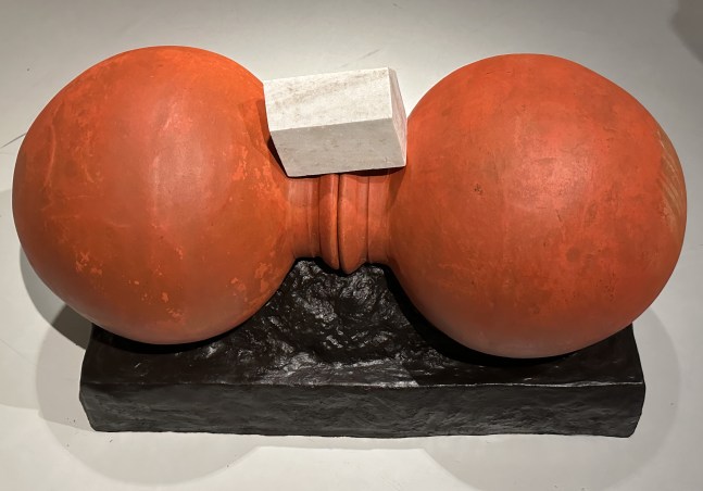 N.N. Rimzon
From the ghats of Yamuna, 1990
Terracotta pots, marble, and fiberglass
112 x 68 x 56 cm
