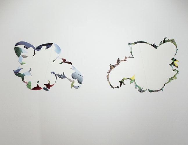 On the Island, 2015
Collage on paper
28" x 84" (in 2 parts)