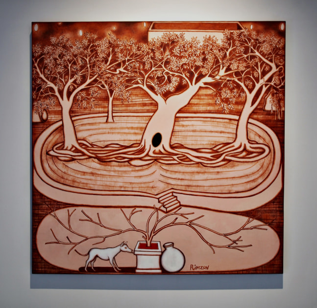 Tree Shrine, 2012
Acrylic on canvas
40" x 39 3/4"