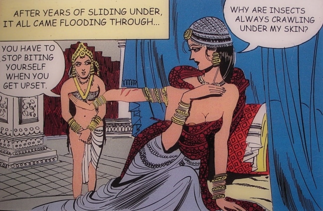 Chitra Ganesh
From the series Tales of Amnesia, 2002
Digital print on plexiglass, 18" x 24"