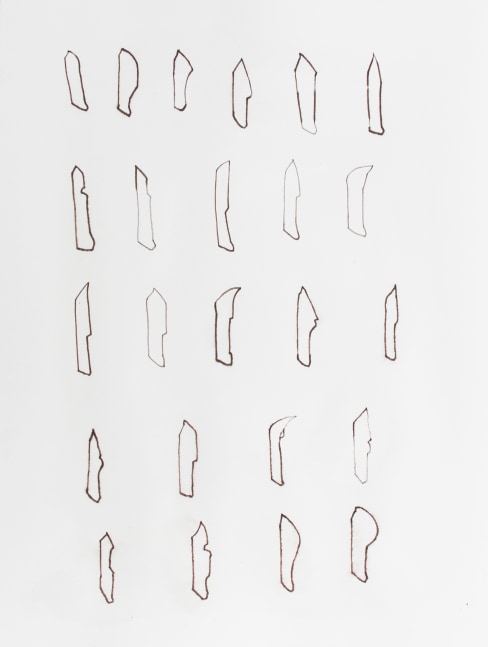 Many Of A Kind, 2015
Watercolor pencil on paper
12.13" x 9"