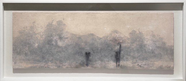 Mountain Makers | 2022-2023
Paper pulp, acrylic, oil, pigmented ink, canvas on board
12” x 33” | Framed: 16 3/4” x 38”
TG 4886
