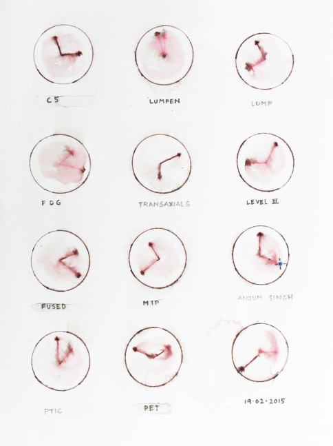 At 4 O&amp;rsquo;Clock, 2015
Watercolor pencil on paper
12.13&amp;Prime; x 9&amp;Prime;
TG 3630
