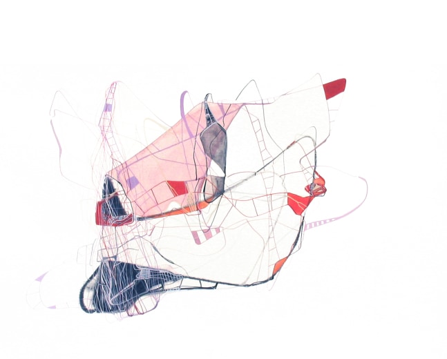 Down...Down...Down We Go, 2002
Gouache on paper
15 3/4" x 19 3/4"